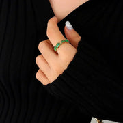 Hayat Emerald Green Ring