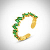 Hayat Emerald Green Ring
